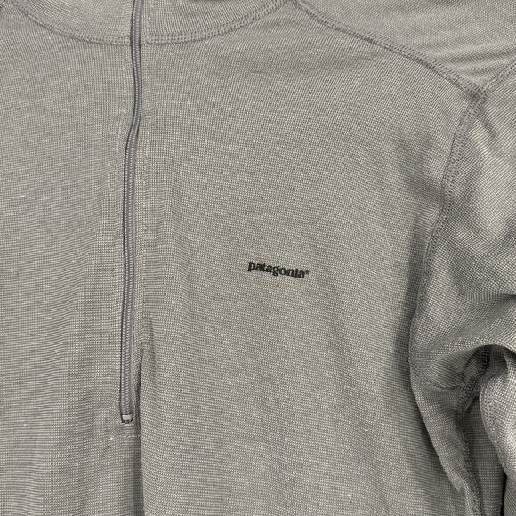 Patagonia Capilene Grey Zip Pullover Size Small - Picture 2 of 6